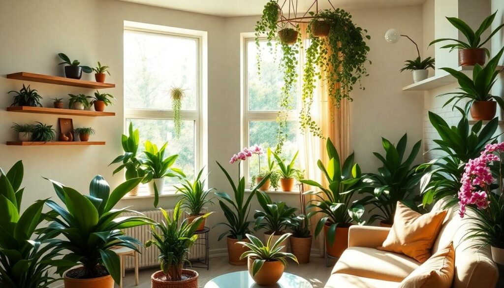 decorating with houseplants